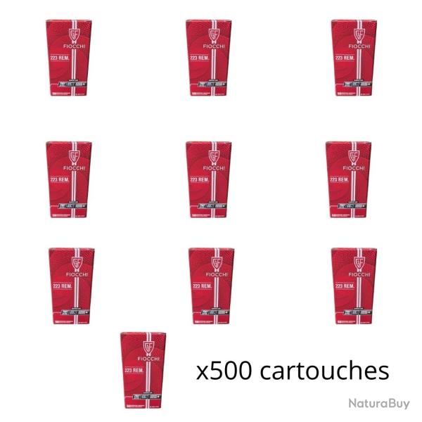 Cartouches FIOCCHI cal.223rem fmj 55gr par 500
