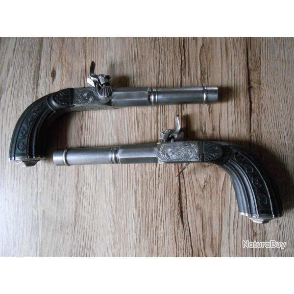 Paire de pistolets de luxe