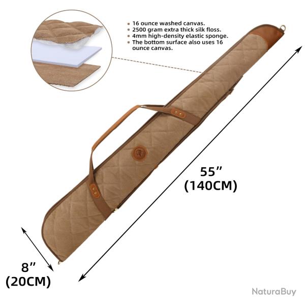 Sac de rangement en cuir brod� pour fusil -*55"(no Scope gun)BN