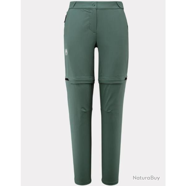 Pantalon Respirant Convertible Millet Ubic Stretch Zip Off Pant W Bleu Vert