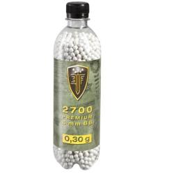 BILLES BBS 6MM ELITE FORCE BLANCHE 0.30G BOUTEILLE X2700 "UMAREX"