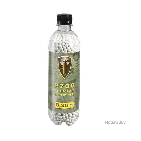 BILLES BBS 6MM ELITE FORCE BLANCHE 0.30G BOUTEILLE X2700 "UMAREX"