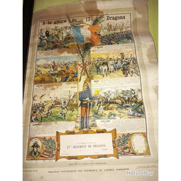 TABLEAUX DE RECOMPENSES MILITAIRES FIN XIX�me (id�e de cadeaux de No�l )