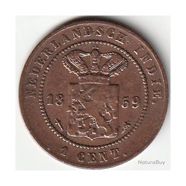 Pi�ce de Monnaie INDES NEERLANDAISES 1 Cent 1859 Utrecht