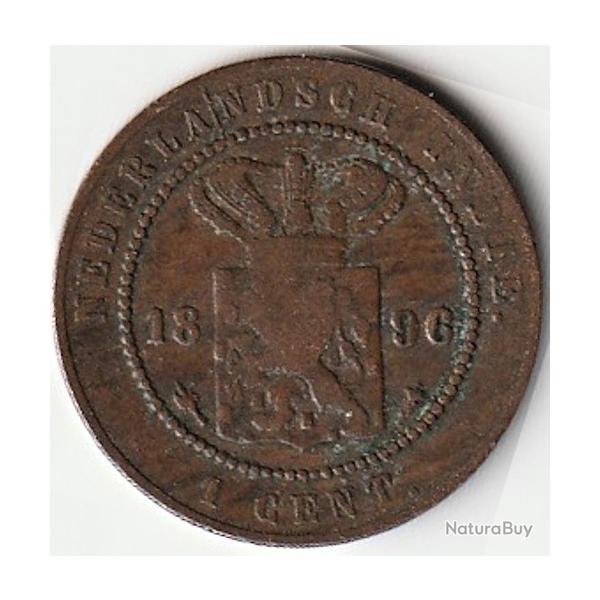 Pi�ce de Monnaie INDES NEERLANDAISES 1 Cent 1896 Utrecht