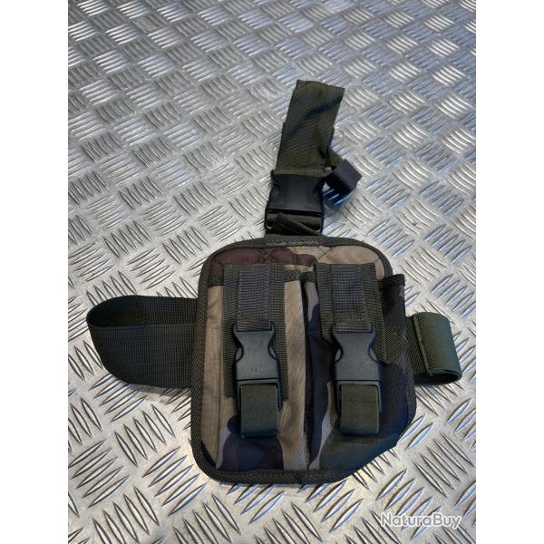 plaque panneau de jambe cuisse molle porte chargeur militaire opex