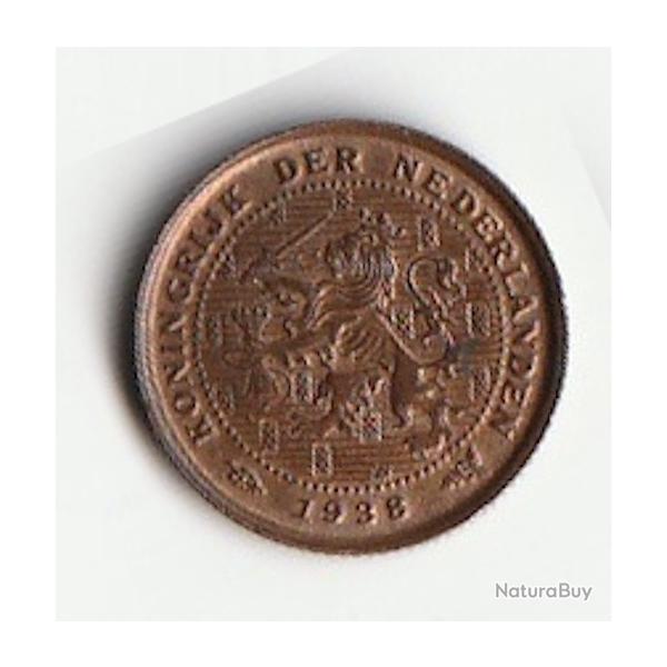 Pi�ce de Monnaie  PAYS-BAS 1/2 Cent lion couronn� 1938 Utrecht