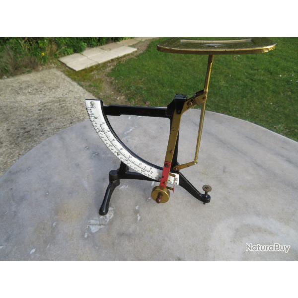 Ancien pse Lettres a contrepoids pendulaire en Fonte & Laiton - FRANCE ( Vers 1900)