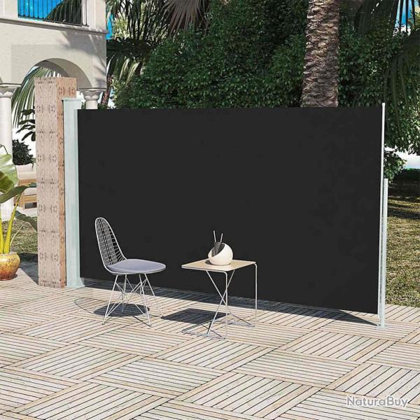 Auvent lat�ral de patio 160x300 cm Noir alsavelo