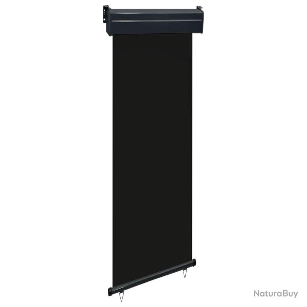Auvent lat�ral de balcon 65x250 cm noir