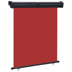 Auvent lat&eacute;ral de balcon 145x250 cm Rouge