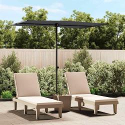 Parasol de jardin avec m&acirc;t en aluminium 2x1,5 m Anthracite