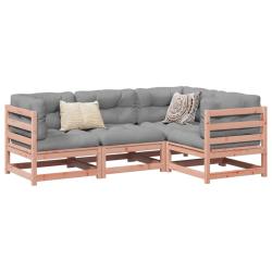 Salon de jardin 4 pcs bois massif sapin de douglas
