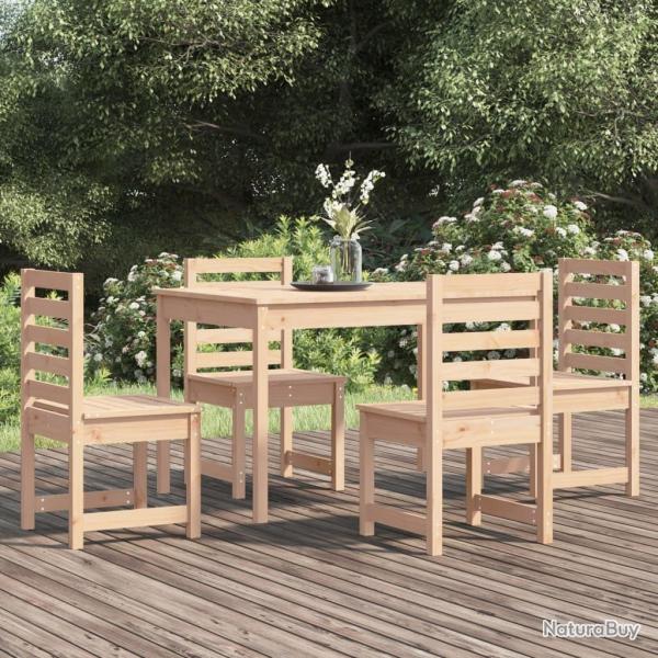 Ensemble � manger de jardin 5 pcs bois massif de pin alsavelo