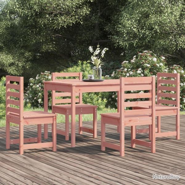 Ensemble  manger de jardin 5 pcs bois massif Douglas alsavelo