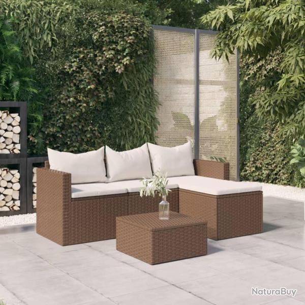 Salon de jardin Marron R�sine tress�e