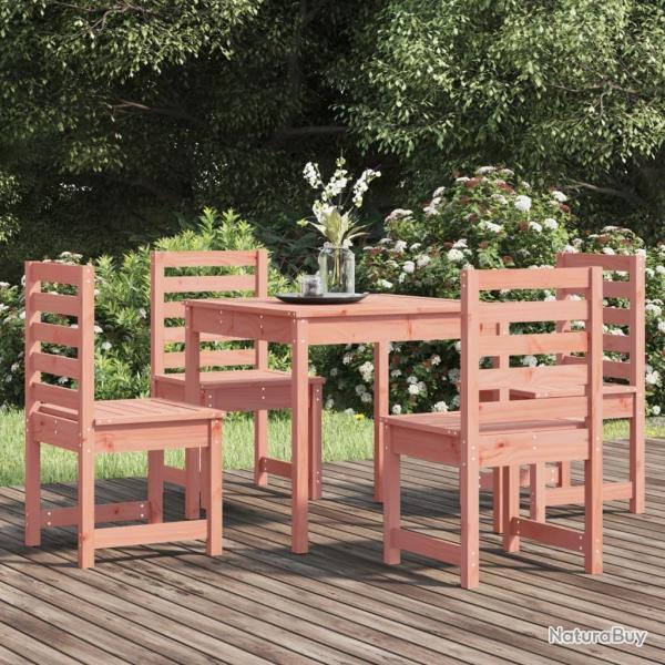 Ensemble  manger de jardin 5 pcs bois massif Douglas alsavelo