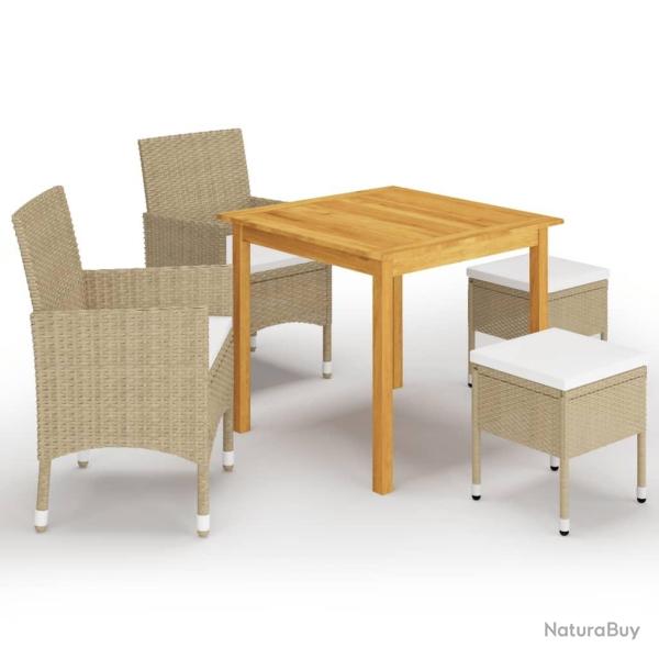 Ensemble � manger de jardin 5 pcs Beige