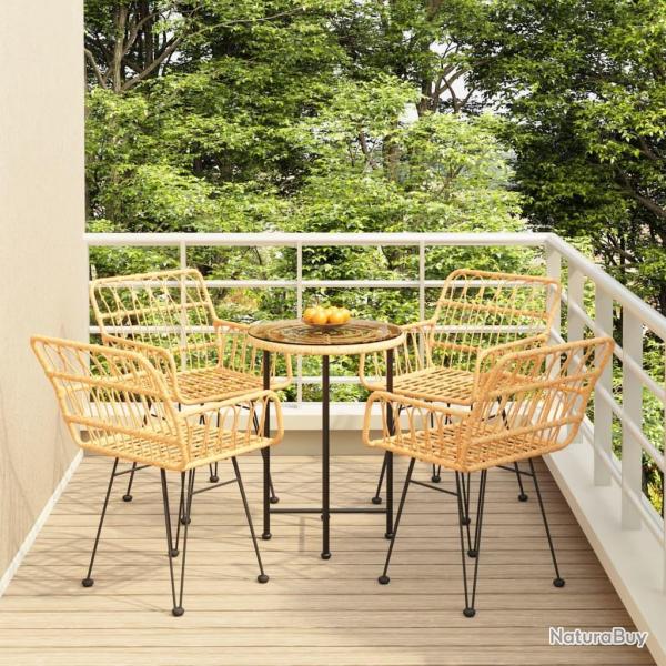 Ensemble � manger de jardin 5pcs R�sine tress�e alsavelo