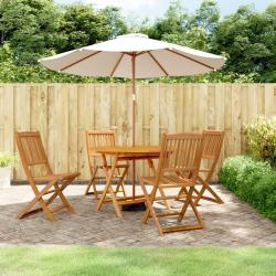 Ensemble &agrave; manger de jardin 5 pcs Bois d'acacia solide