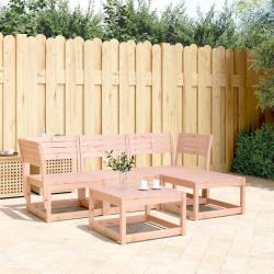 Salon de jardin 4 pcs bois massif douglas alsavelo