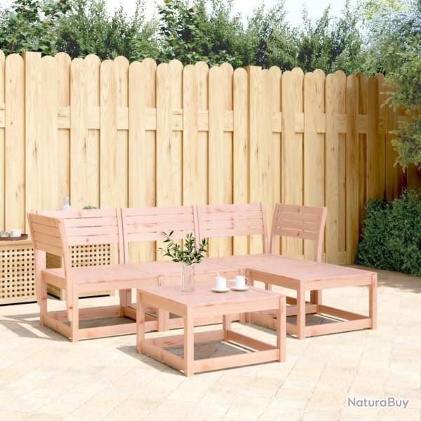 Salon de jardin 4 pcs bois massif douglas alsavelo