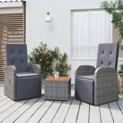salon de jardin 3 pcs gris poly rotin et acacia alsavelo