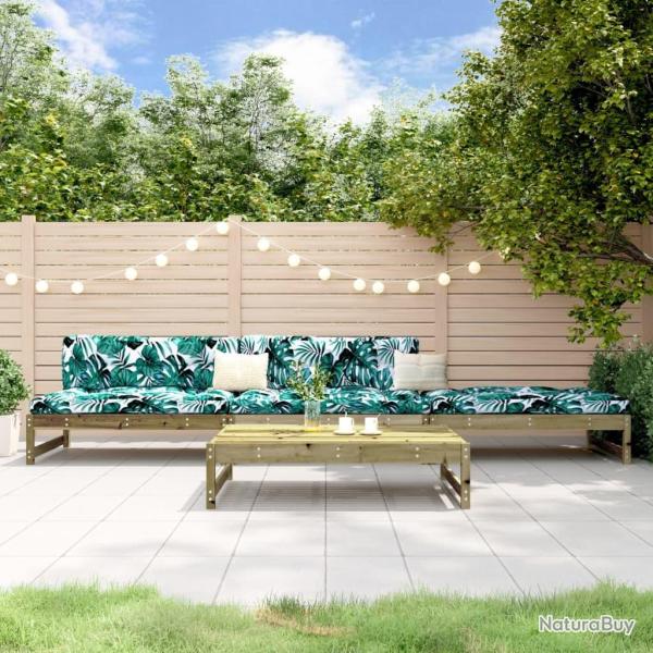 Salon de jardin 4 pcs bois de pin impr�gn� alsavelo
