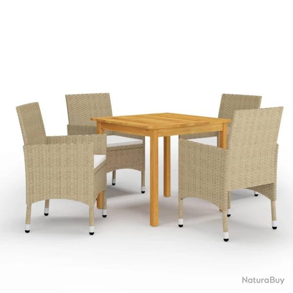 Ensemble � manger de jardin 5 pcs Beige