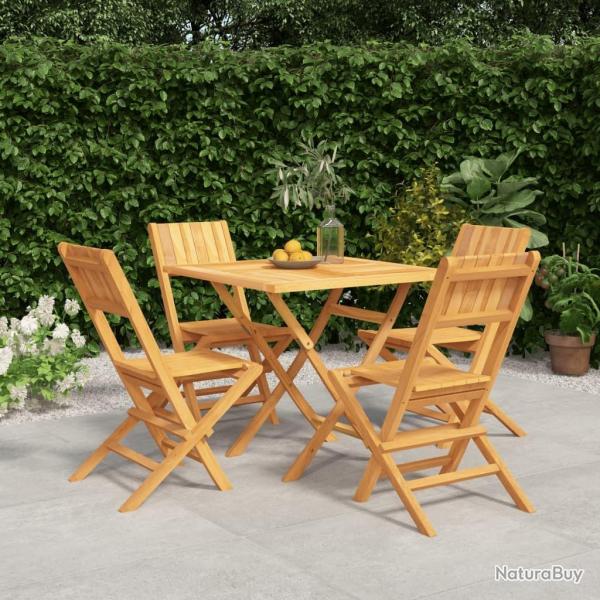 Ensemble  manger de jardin 5 pcs Bois de teck massif alsavelo