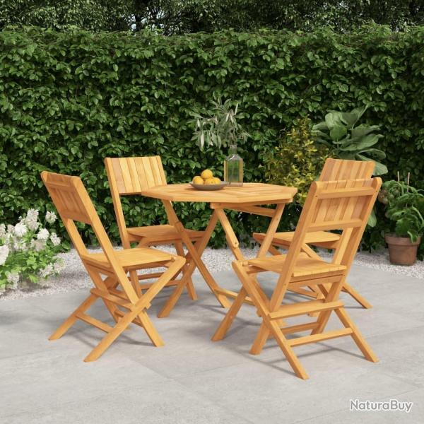 Ensemble  manger de jardin 5 pcs Bois de teck massif alsavelo