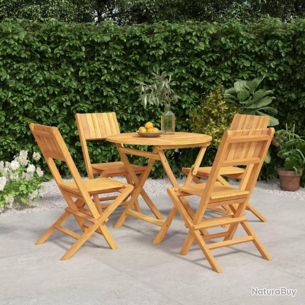 Ensemble  manger de jardin 5 pcs Bois de teck massif alsavelo