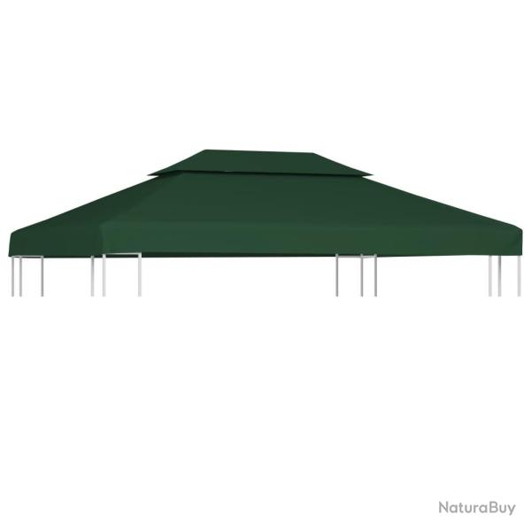 Recouvrement de remplacement d'auvent 310 g/m� 3 x 4 m Vert