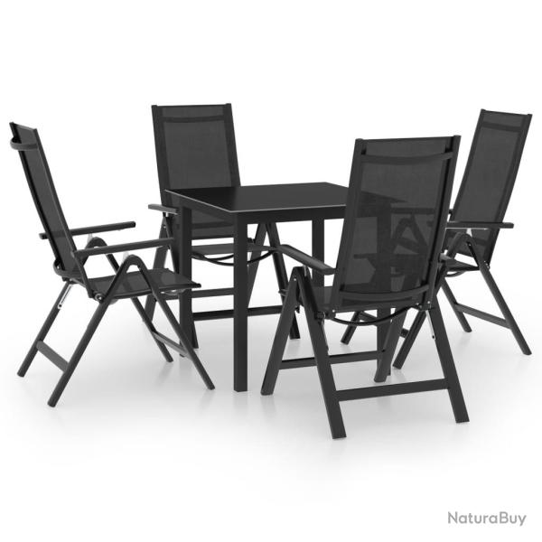 Ensemble � manger de jardin 5 pcs aluminium anthracite