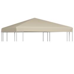 Couverture de toit de belv&eacute;d&egrave;re 310 g / m&sup2; 3x3 m Beige alsavelo