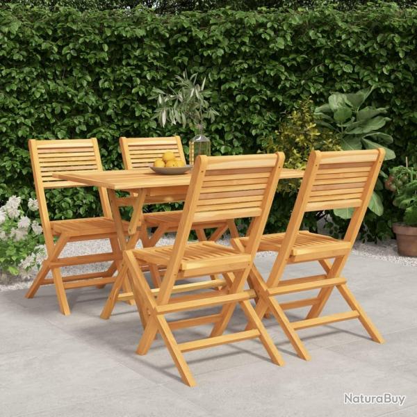 Ensemble � manger de jardin 5 pcs Bois de teck massif