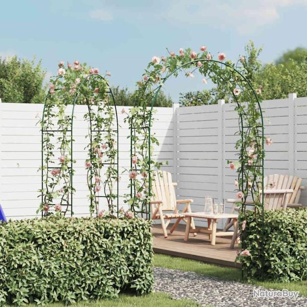 Arche de jardin 2 pcs pour plantes grimpantes alsavelo