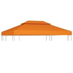 Recouvrement de remplacement d'auvent 310 g/m&sup2; Orange 3x4 m