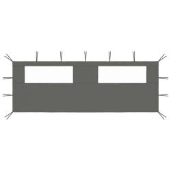 Paroi lat&eacute;rale de belv&eacute;d&egrave;re avec fen&ecirc;tres 6x2 m Anthracite