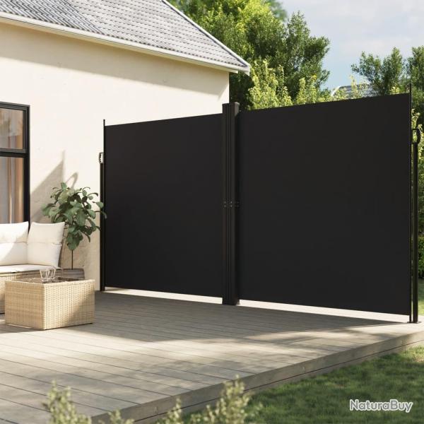 Auvent lat�ral r�tractable noir 220x1000 cm