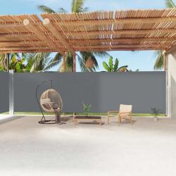 Auvent lat&eacute;ral r&eacute;tractable Anthracite 220x1200 cm alsavelo