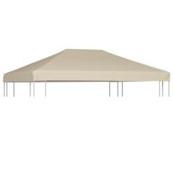 Couverture de dessus de belv&eacute;d&egrave;re 310 g / m&sup2; 4x3 m Beige alsavelo