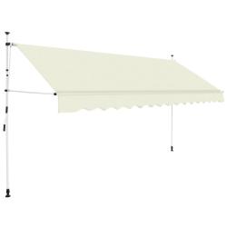 Auvent manuel r&eacute;tractable 350 cm Cr&egrave;me
