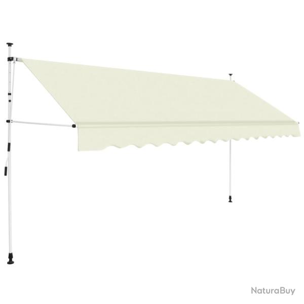 Auvent manuel r�tractable 350 cm Cr�me