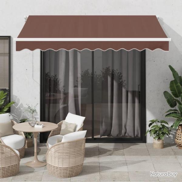 Auvent manuel r�tractable marron 300x250 cm