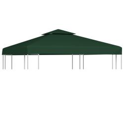 Recouvrement de remplacement d'auvent 310 g/m&sup2; 3 x 3 m Vert
