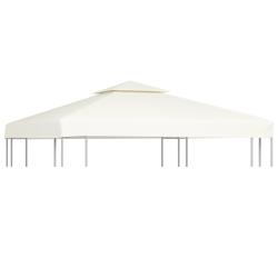 Recouvrement de remplacement d'auvent 310 g/m&sup2; 3x3m Blanc cr&egrave;me