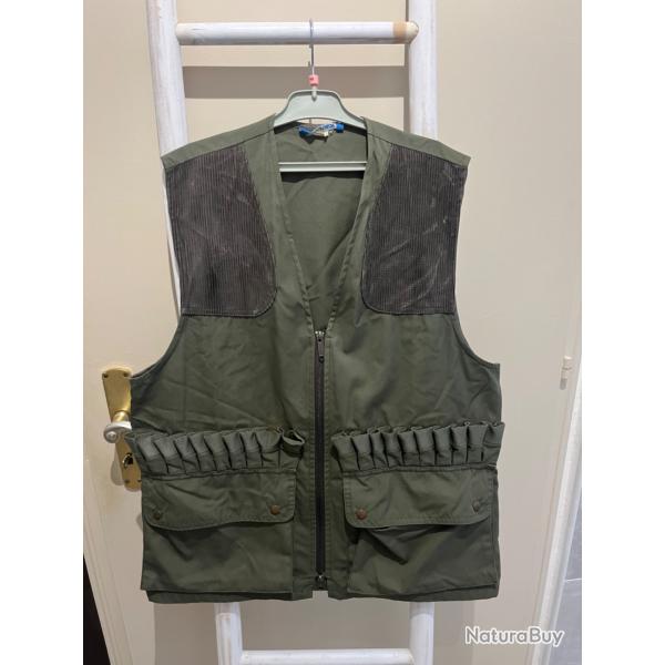 Gilet de chasse vert fonc�
