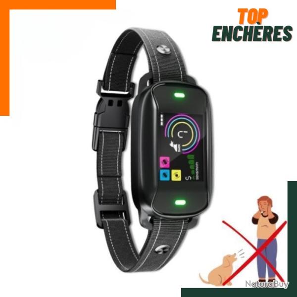 TOP ENCHERES : Collier de dressage -pour chien, 4 modes de vibration, Sans blessure,Garantie 2 ans