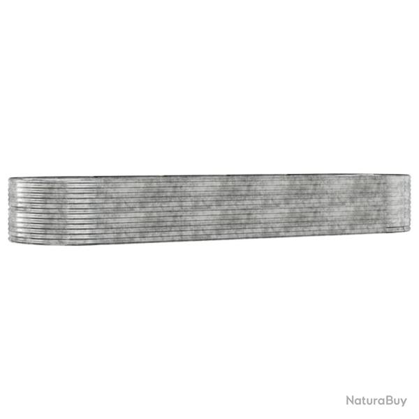 Jardini�re bac lit sur�lev� plantes fleurs terrasse jardin de jardin argent�acier enduit de poudre